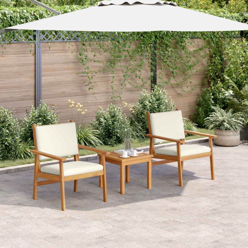 vidaXL Conjunto de Sofá de Jardim 4 pcs Castanho 120 x 65,5 x 79 cm
