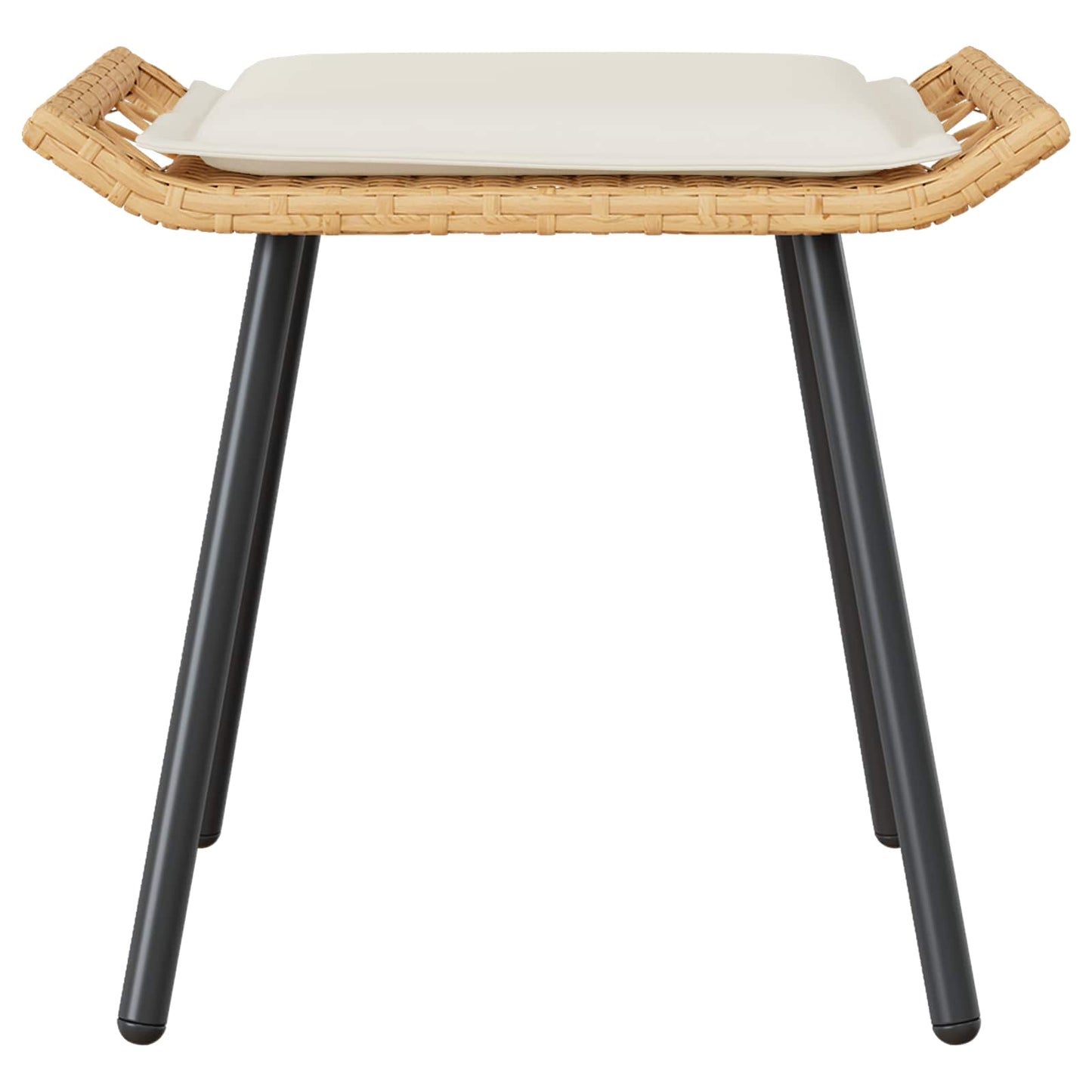 vidaXL Banquinho de Jardim 2 pcs Natura 50 x 40 x 45cm Aço