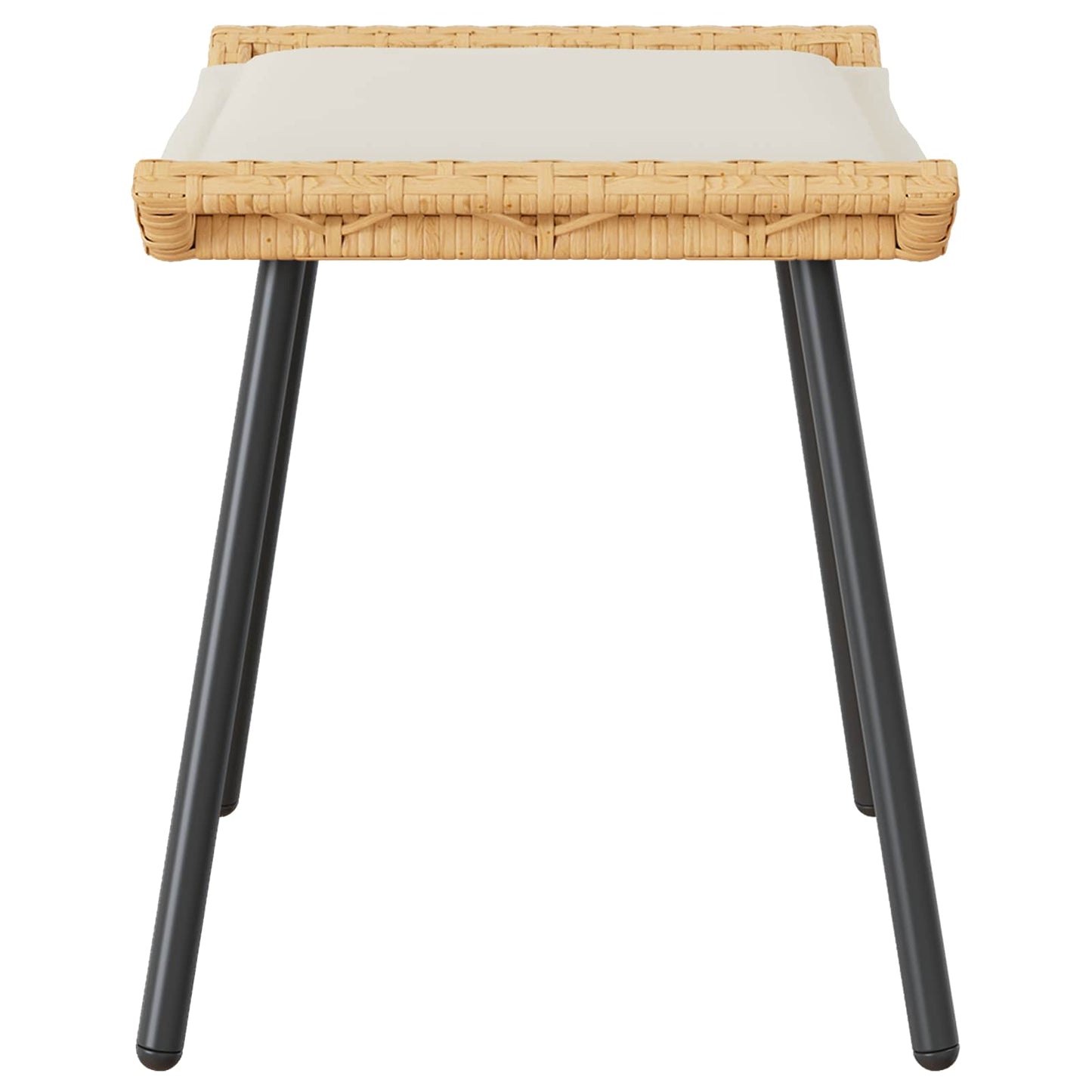 vidaXL Banquinho de Jardim 2 pcs Natura 50 x 40 x 45cm Aço
