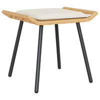 vidaXL Banquinho de Jardim 2 pcs Natura 50 x 40 x 45cm Aço