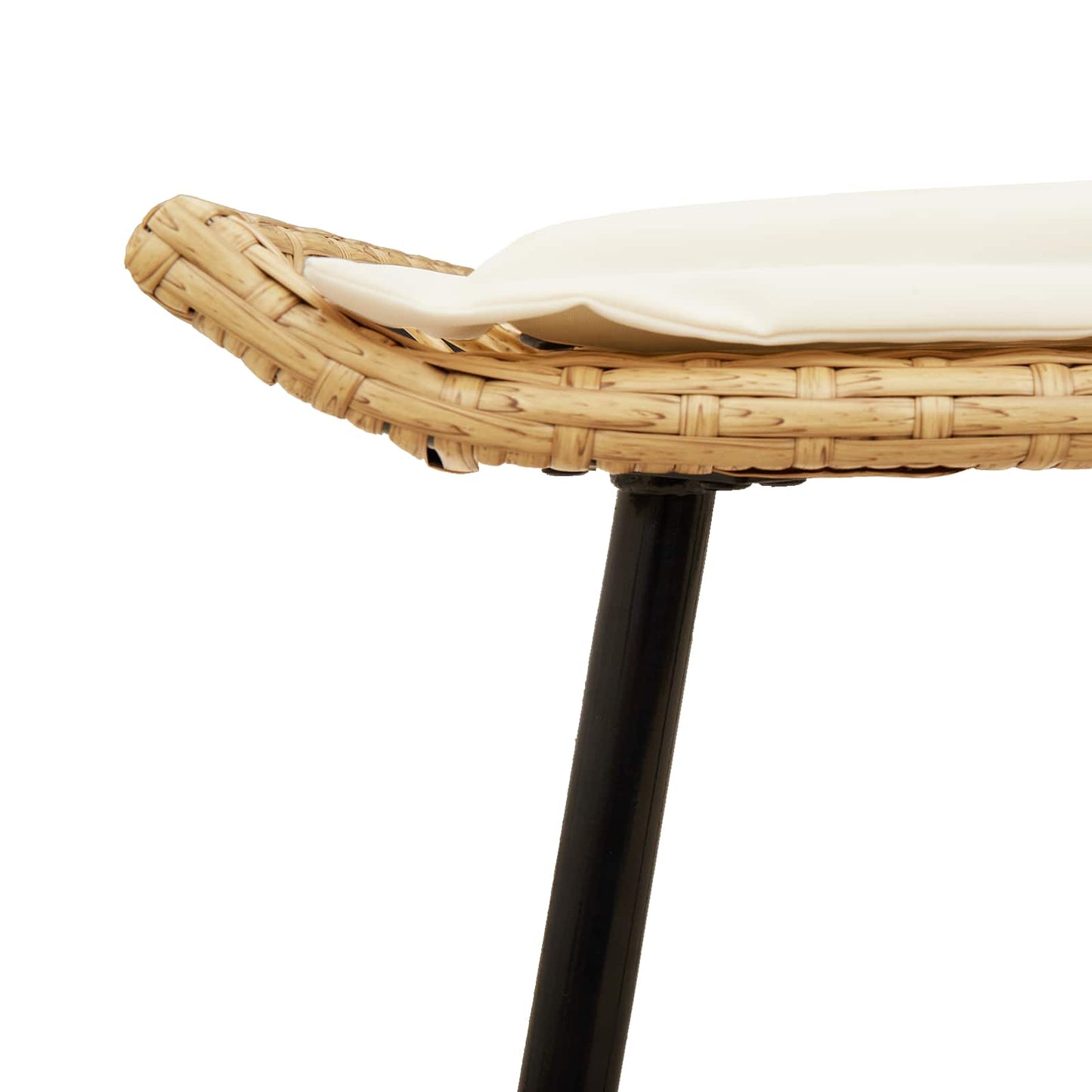 vidaXL Banquinho de Jardim 2 pcs Natura 50 x 40 x 45cm Aço