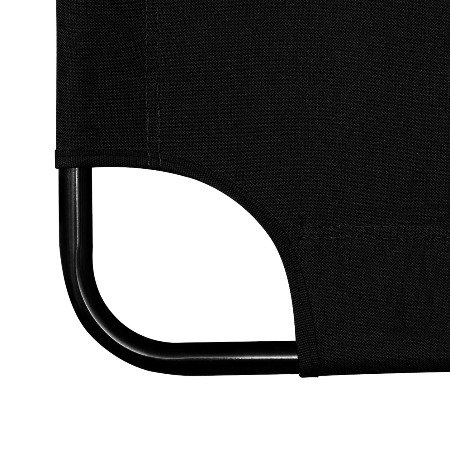 vidaXL Cadeira de Jardim Preto tecido