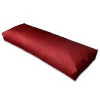 vidaXL Almofada de assento estofada 120x40x10 cm vermelho tinto