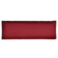 vidaXL Almofada de assento estofada 120x40x10 cm vermelho tinto