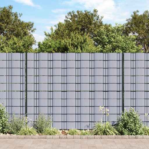 vidaXL Painel de privacidade para jardim 35x0,19 m PVC verde