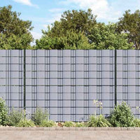 vidaXL Painel de privacidade para jardim 35x0,19 m PVC verde