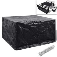 vidaXL Conjunto capas p/ mobiliário jardim 2 pcs 8 ilhós 113x113 cm