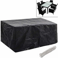 vidaXL Conjunto capas p/ mobiliário jardim 2 pcs 8 ilhós 113x113 cm