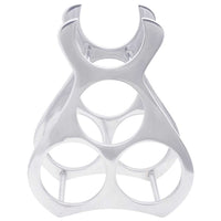 vidaXL Escorredor de Vinho Prateado 23 x 14 x 28 cm Alumínio
