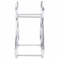 vidaXL Escorredor de Vinho Prateado 23 x 14 x 28 cm Alumínio