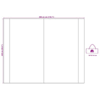 vidaXL Tarp Impermeável com telhado