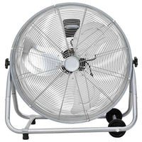 vidaXL Ventilador de tambor com roda Prateado 73 x 42 x 70 cm Alumínio