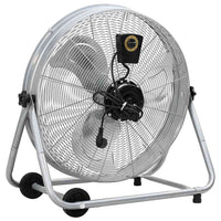 vidaXL Ventilador de tambor com roda Prateado 73 x 42 x 70 cm Alumínio