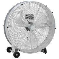 vidaXL Ventilador de tambor com roda Prateado 79 x 37 x 82 cm Alumínio