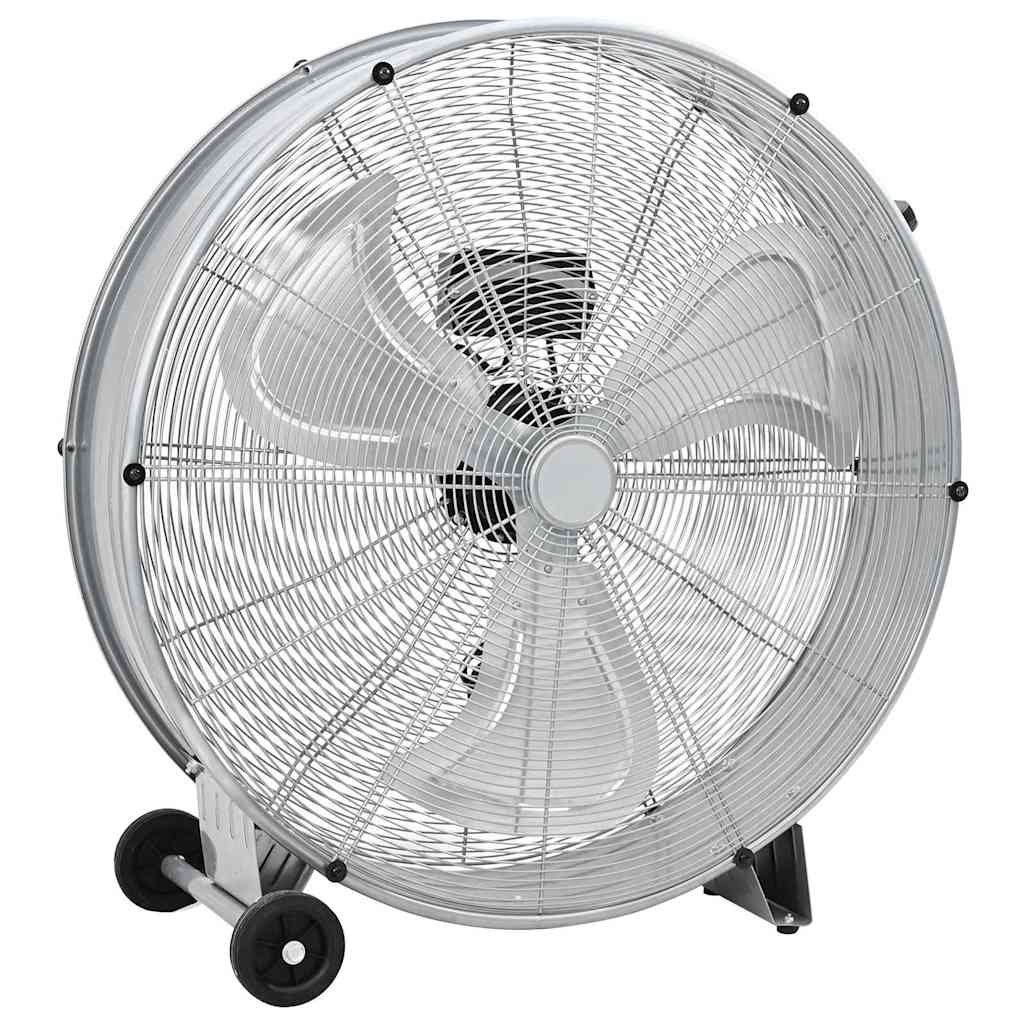 vidaXL Ventilador de tambor com roda Prateado 79 x 37 x 82 cm Alumínio