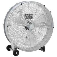 vidaXL Ventilador de tambor com roda Prateado 79 x 37 x 82 cm Alumínio