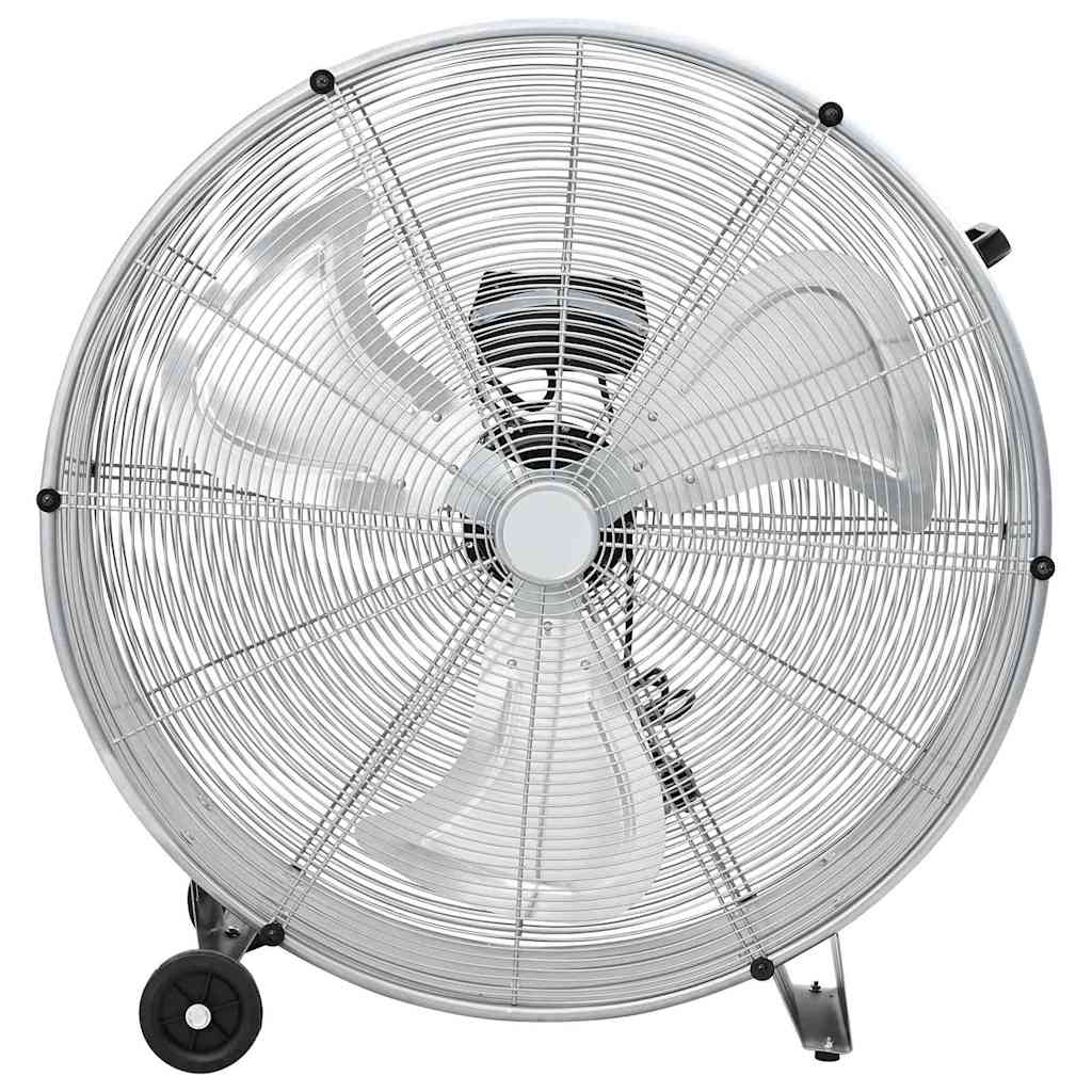 vidaXL Ventilador de tambor com roda Prateado 79 x 37 x 82 cm Alumínio