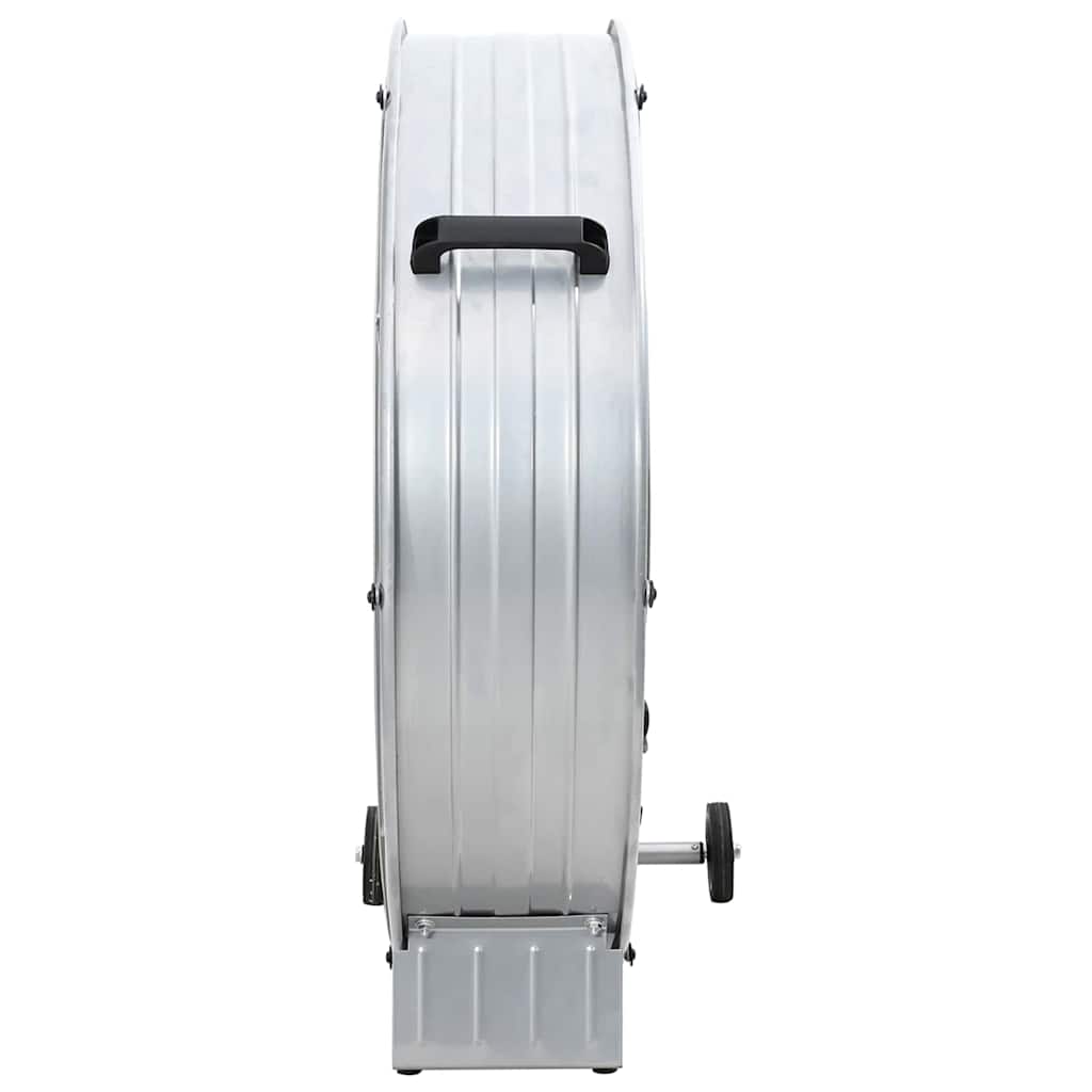 vidaXL Ventilador de tambor com roda Prateado 79 x 37 x 82 cm Alumínio