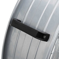 vidaXL Ventilador de tambor com roda Prateado 79 x 37 x 82 cm Alumínio