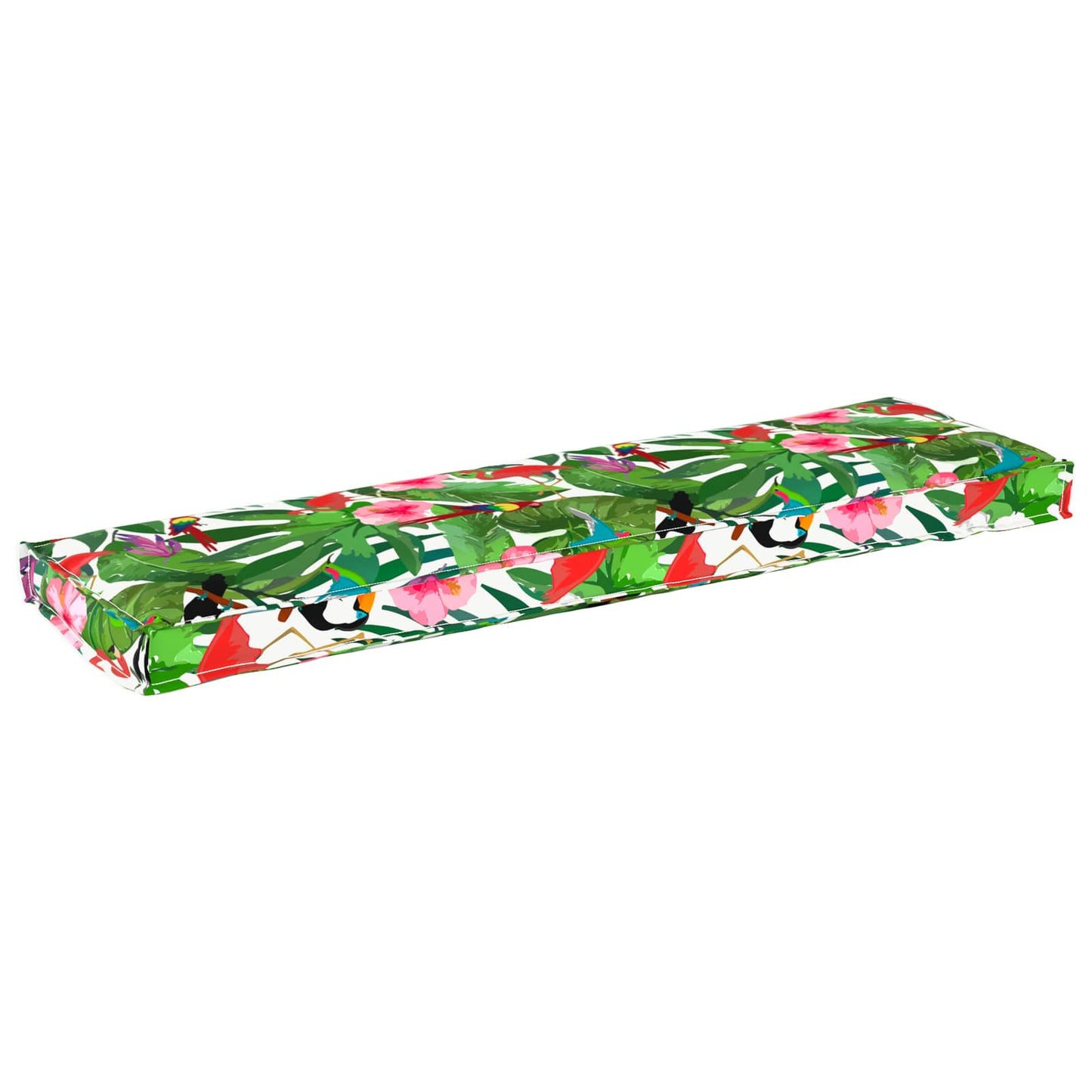 vidaXL Almofada Floral Multicolor 140 x 40 x 8 cm Tecido Oxford