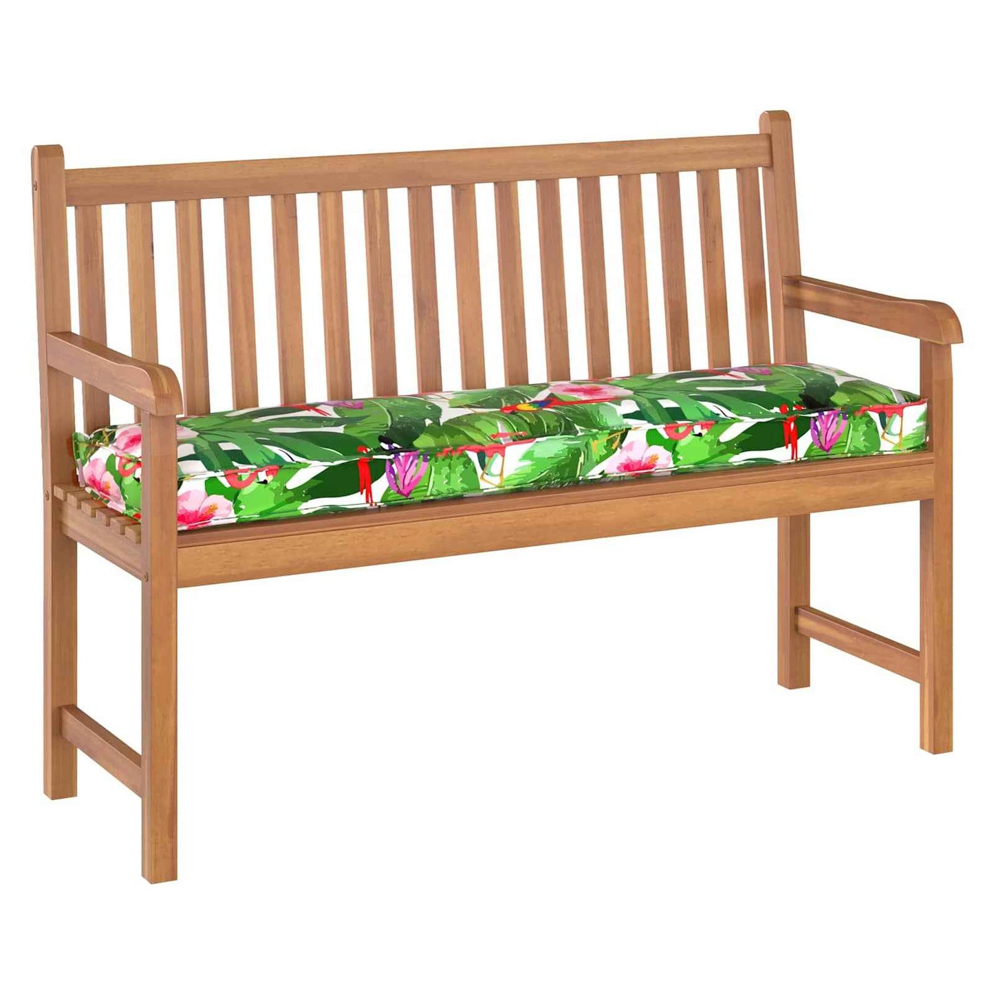 vidaXL Almofada Floral Multicolor 140 x 40 x 8 cm Tecido Oxford