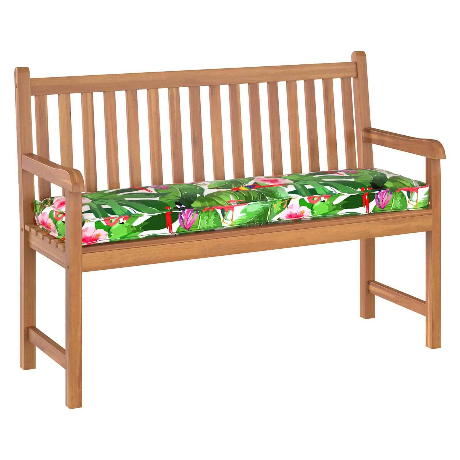 vidaXL Almofada Floral Multicolor 140 x 40 x 8 cm Tecido Oxford