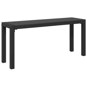 vidaXL Banco de jardim Preto 100 x 28 x 45cm Aço