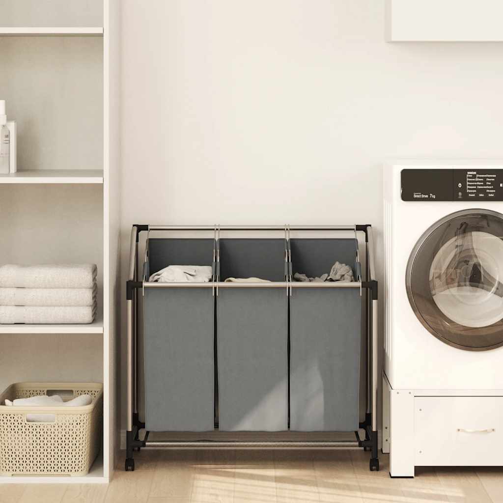 4 x cesto saco para roupa preto