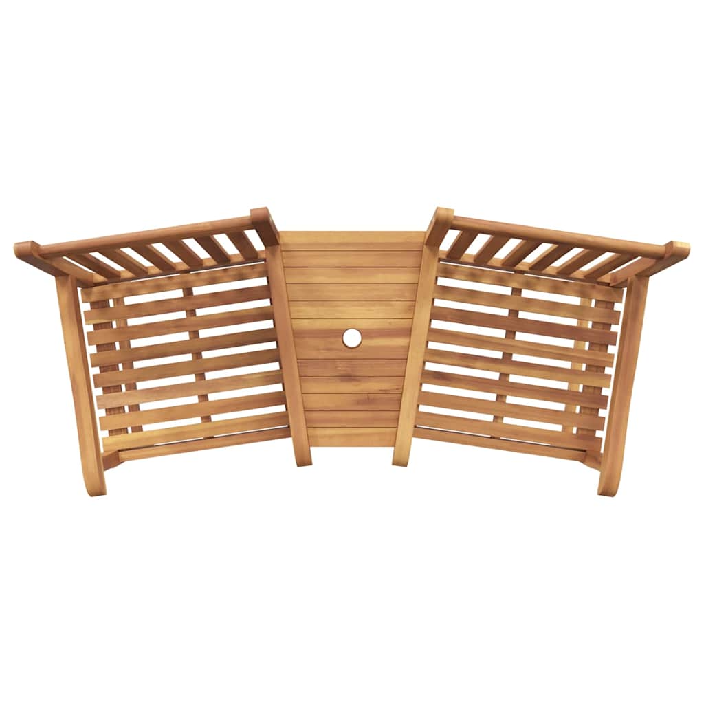 vidaXL Cadeira Castanho 152 x 63 x 89 cm Madeira de Teca Sólida
