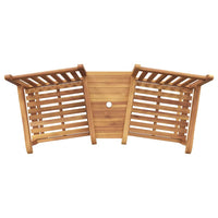 vidaXL Cadeira Castanho 152 x 63 x 89 cm Madeira de Teca Sólida