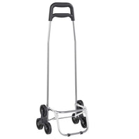 vidaXL Carrinho de Compras Azul 39,5 x 33 x 93 cm Tecido Oxford