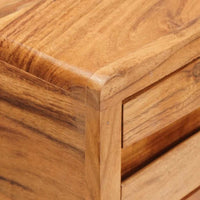 vidaXL Aparador Castanho 110 x 30 x 80 cm Madeira Sólida de Acácia