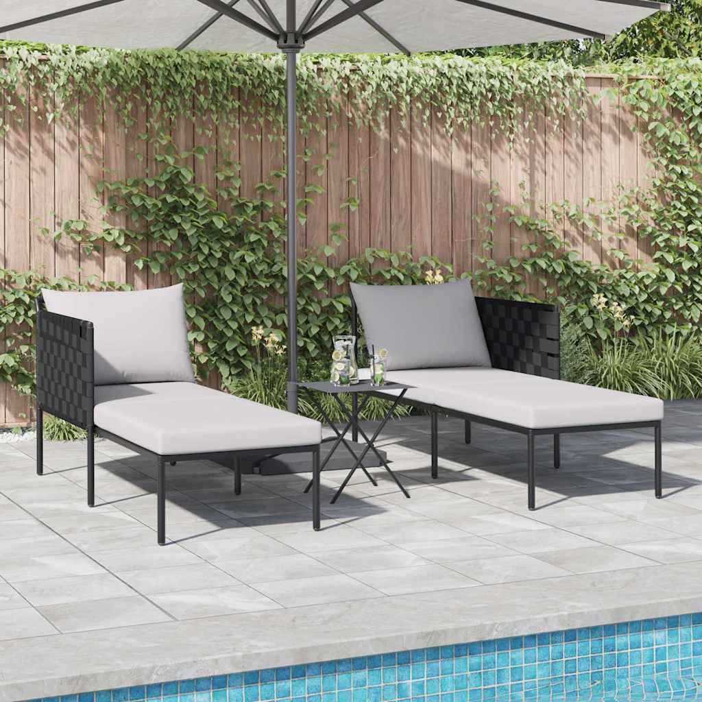 vidaXL Cama de Sol Antracite 153 x 115 x 69.5 cm Aço revestido a pó