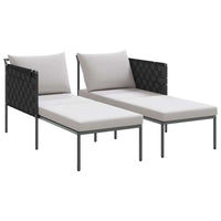 vidaXL Cama de Sol Antracite 153 x 115 x 69.5 cm Aço revestido a pó