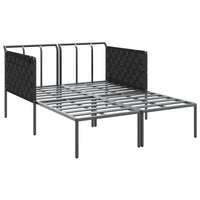 vidaXL Cama de Sol Antracite 153 x 115 x 69.5 cm Aço revestido a pó