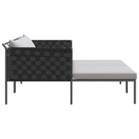 vidaXL Cama de Sol Antracite 153 x 115 x 69.5 cm Aço revestido a pó