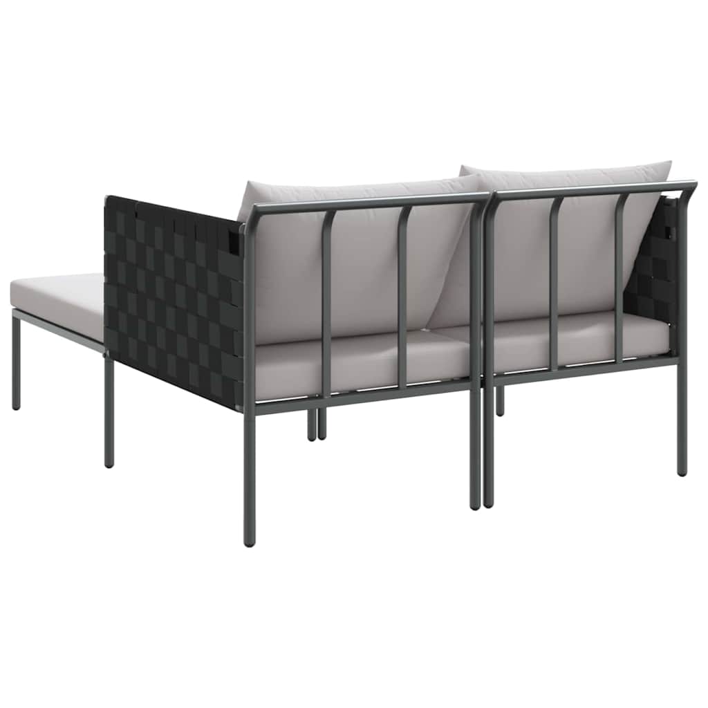 vidaXL Cama de Sol Antracite 153 x 115 x 69.5 cm Aço revestido a pó