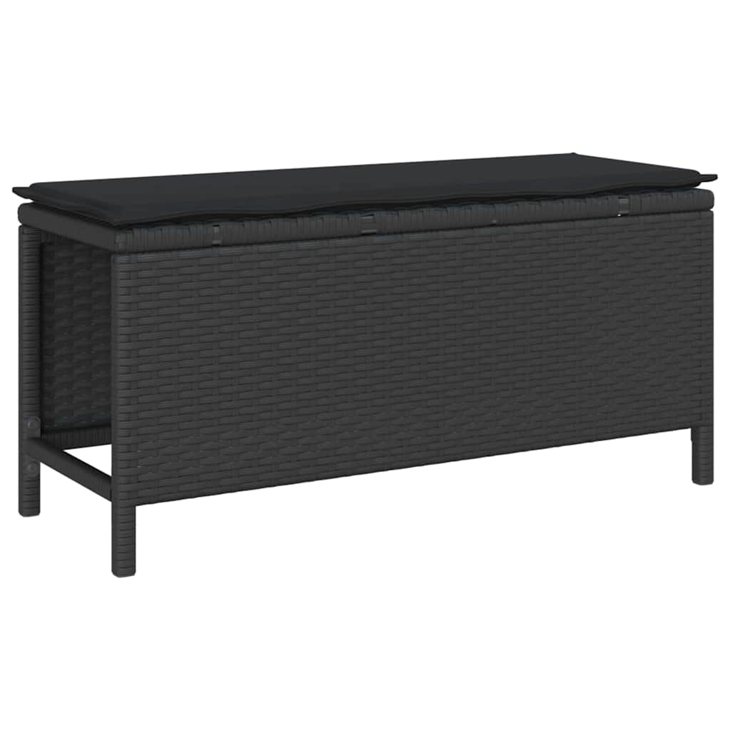 vidaXL Conjunto de Jantar para Jardim Preto vime PE