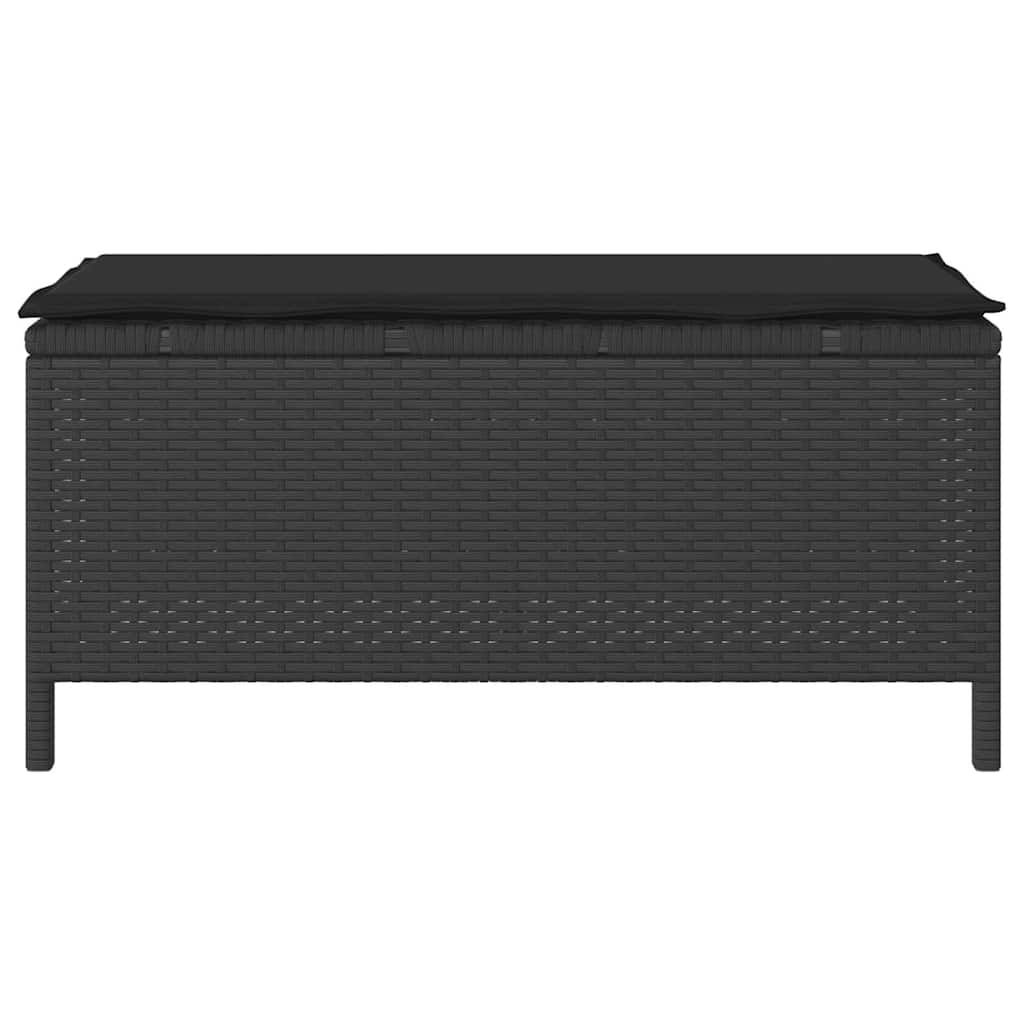 vidaXL Conjunto de Jantar para Jardim Preto vime PE