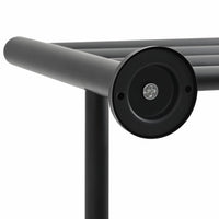 vidaXL Suporte de Toalha Preto 61 x 23 x 17 cm Aço inoxidável
