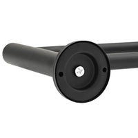 vidaXL Suporte de Toalha Preto 61 x 14,5 x 5 cm Aço inoxidável
