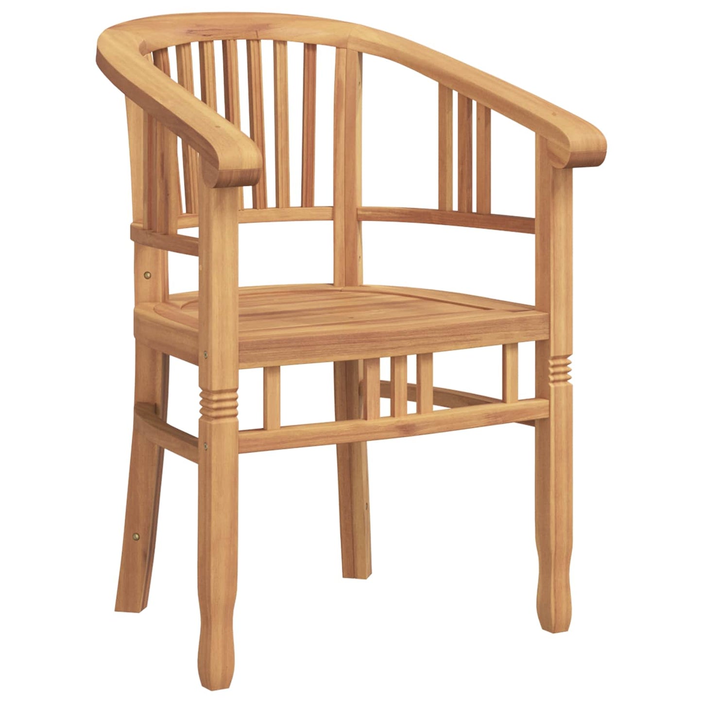 vidaXL Cadeira 2 pcs Castanho 63 x 58 x 89 cm Madeira de Teca Sólida