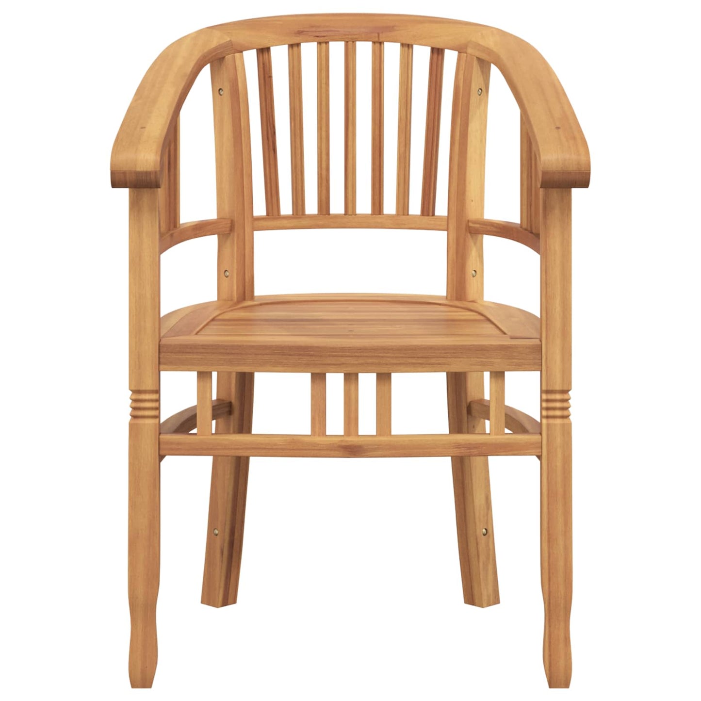 vidaXL Cadeira 2 pcs Castanho 63 x 58 x 89 cm Madeira de Teca Sólida