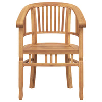 vidaXL Cadeira 2 pcs Castanho 63 x 58 x 89 cm Madeira de Teca Sólida