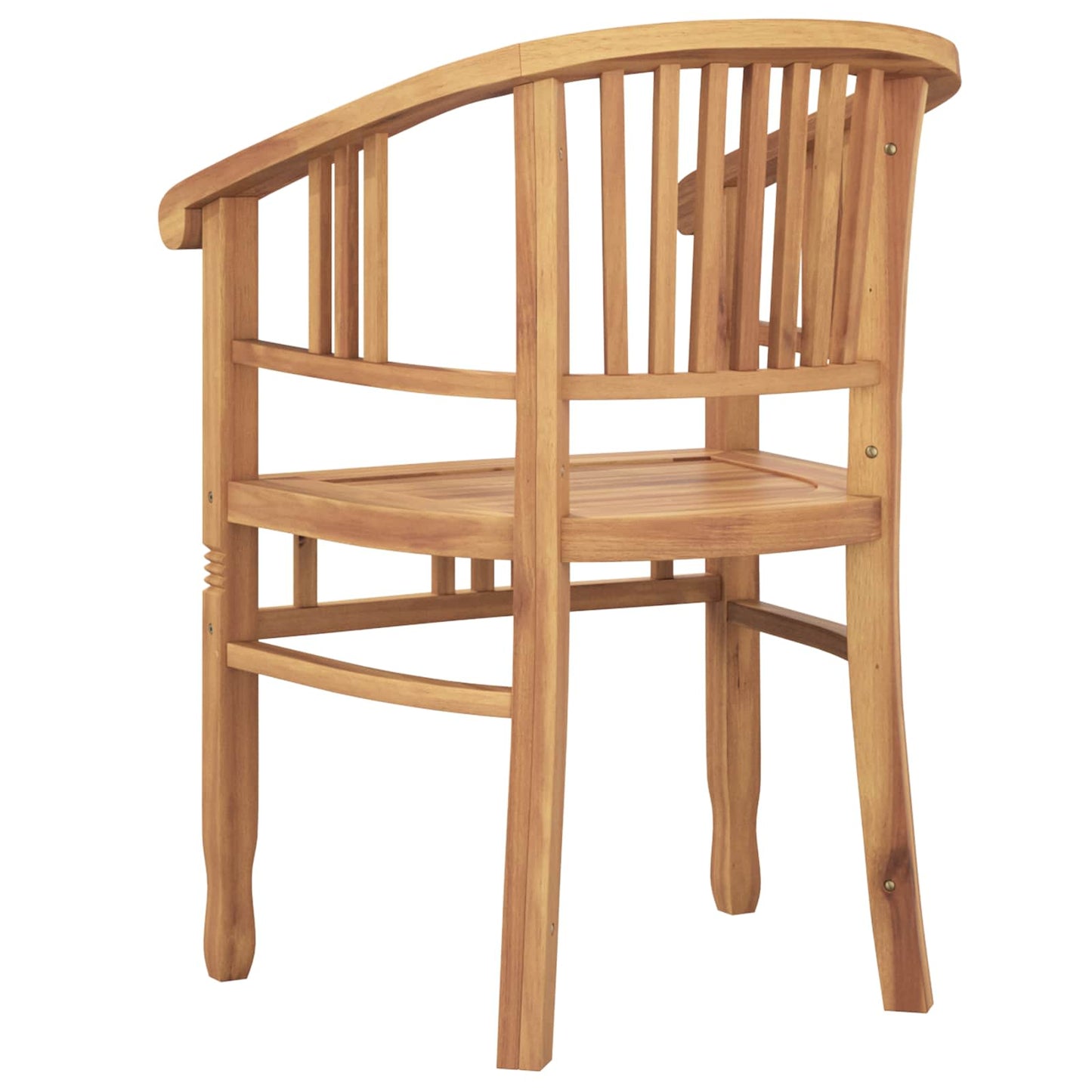 vidaXL Cadeira 2 pcs Castanho 63 x 58 x 89 cm Madeira de Teca Sólida