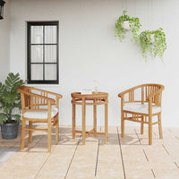 vidaXL Cadeira 2 pcs Castanho 63 x 58 x 89 cm Madeira de Teca Sólida
