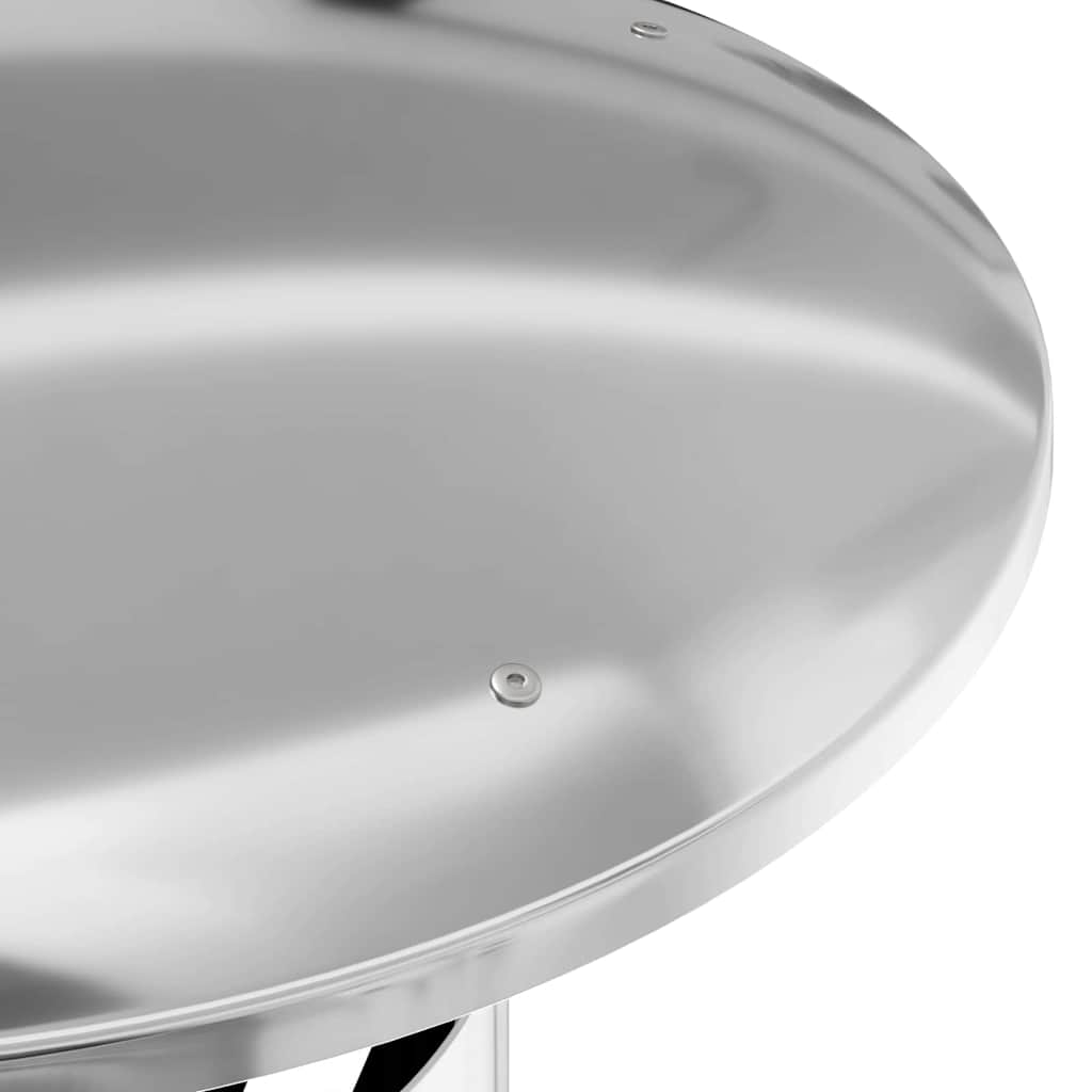 vidaXL Extensão de Chaminé Prateado 35 x 35 x 82 cm Aço inoxidável