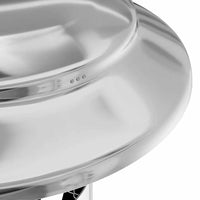 vidaXL Extensão de Chaminé Prateado 25 x 25 x 132 cm Aço inoxidável