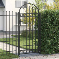 vidaXL Poste de Cerca com bloqueio Cinzeto 200 x 88 x 14 cm Aço