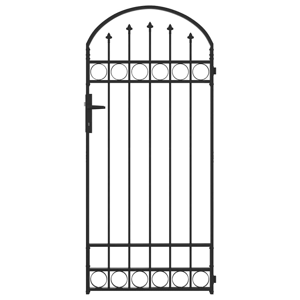 vidaXL Poste de Cerca com bloqueio Cinzeto 200 x 88 x 14 cm Aço